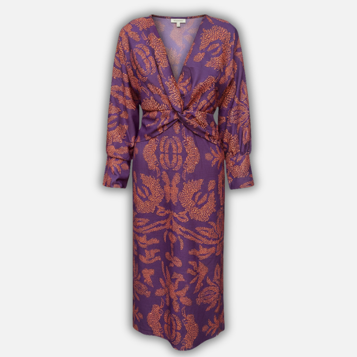 Oľga | Abito maxi boho con maniche lunghe