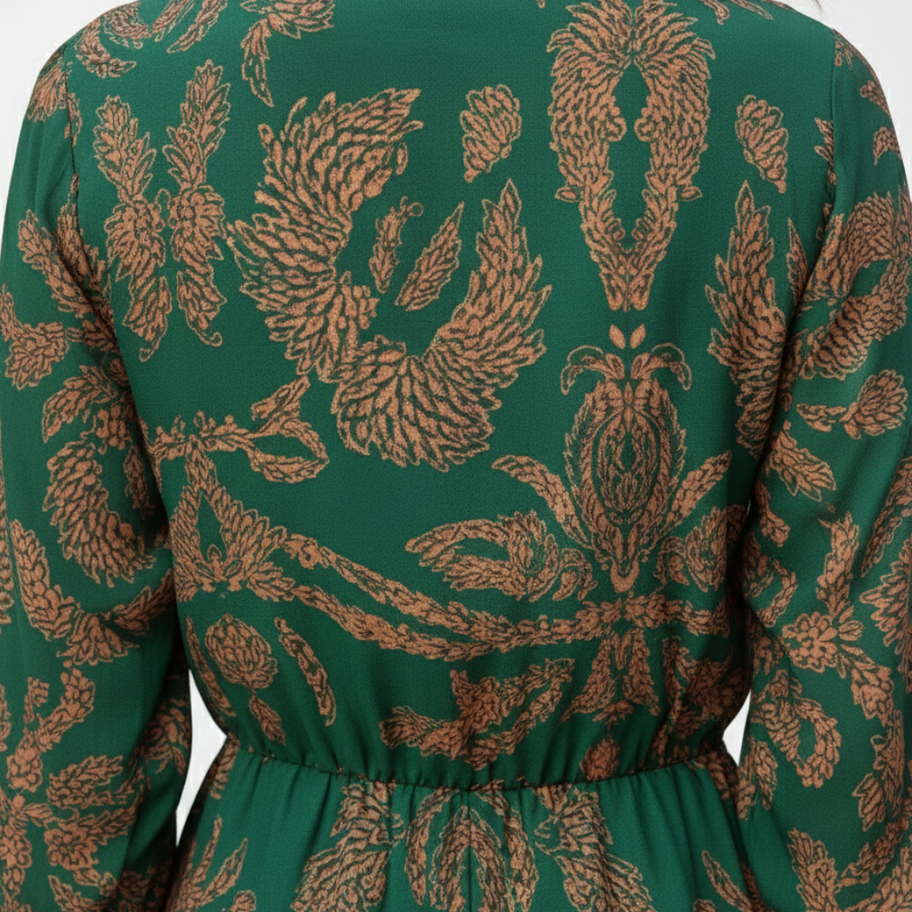 Oľga | Abito maxi boho con maniche lunghe