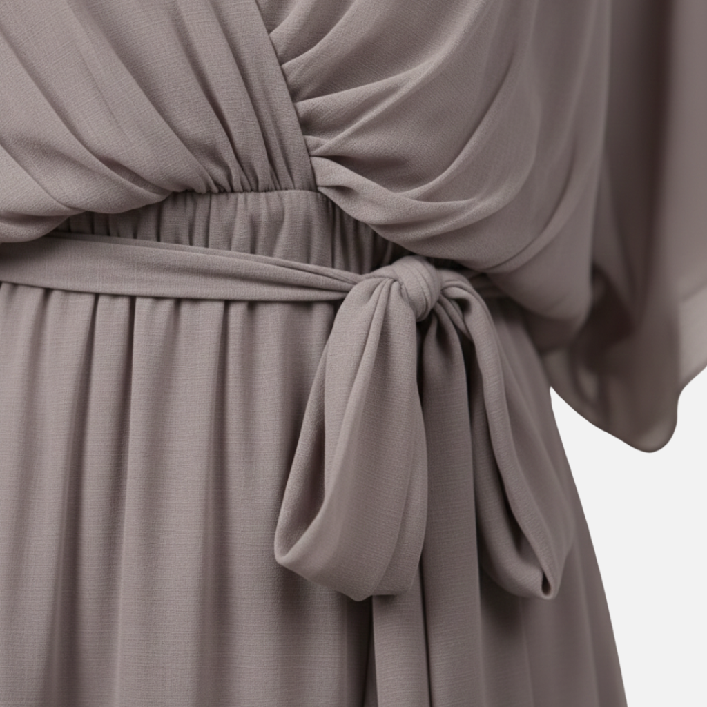Jaroslava | Abito midi leggero con cintura