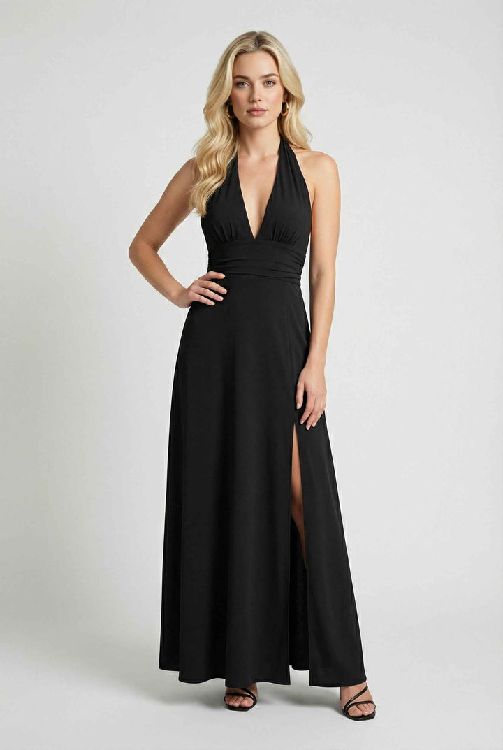 Tamara | Abito maxi da cerimonia con decorazioni