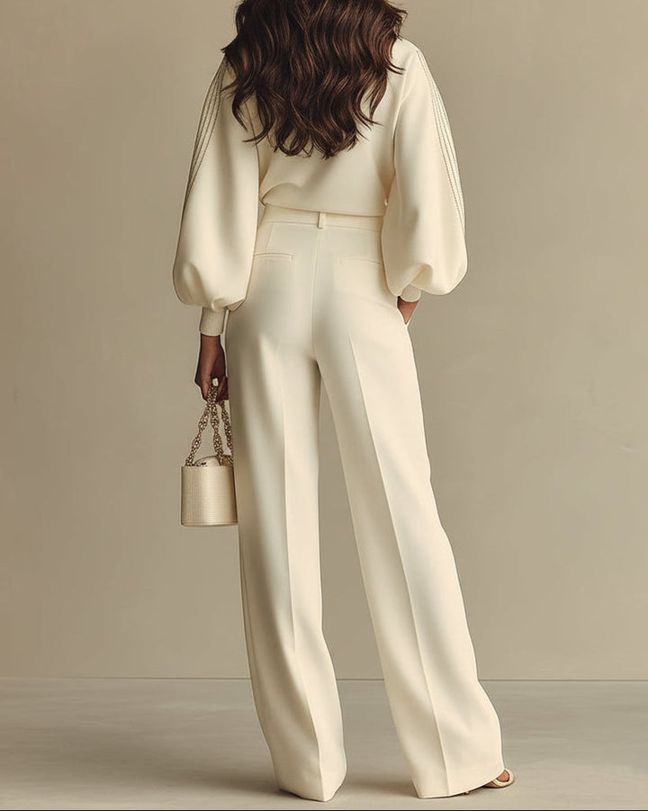 Sára | Completo a costine con pantaloni larghi