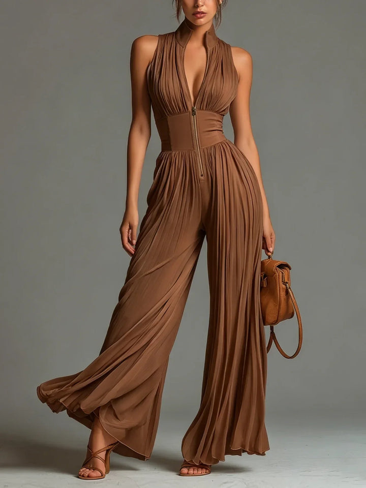 Leontína | Tuta elegante plissettata
