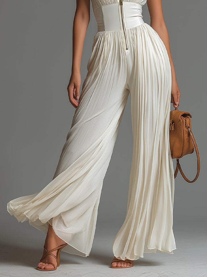 Leontína | Tuta elegante plissettata