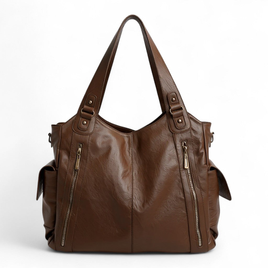 Grande borsa tote con zip