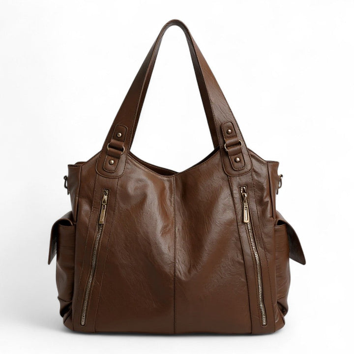 Grande borsa tote con zip