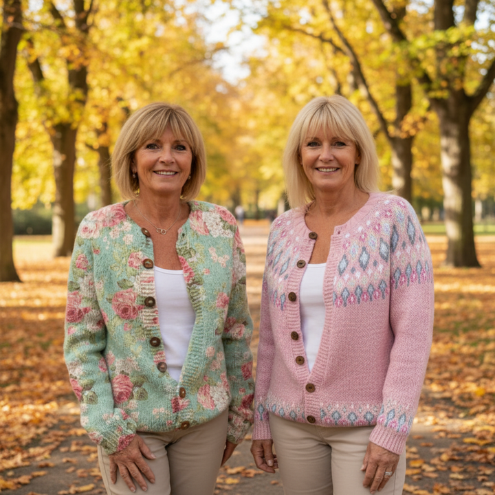 Ginevra | Cardigan floreale autunnale
