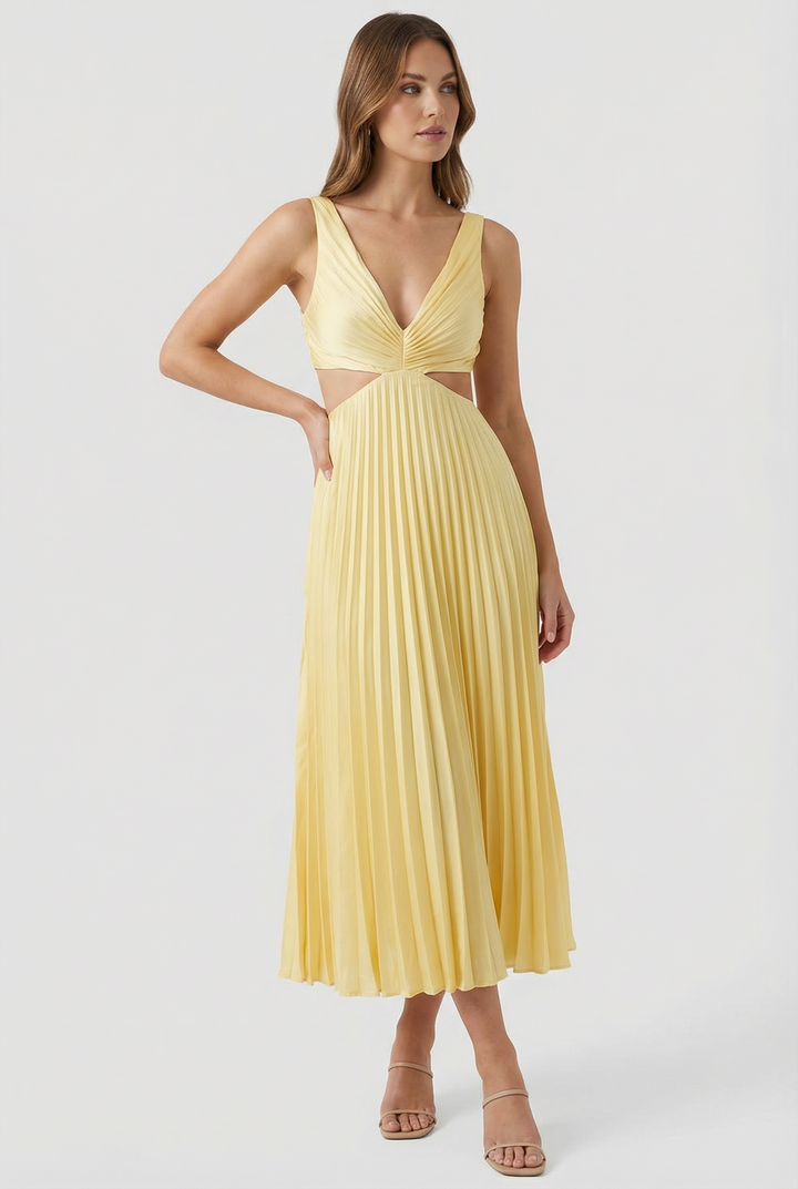 Karina | Eleganti abiti maxi plissettati