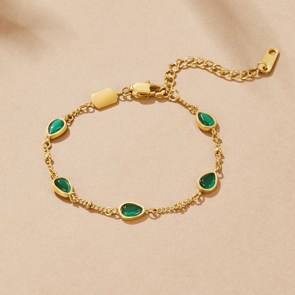 Bracciale Arizona con dettaglio verde