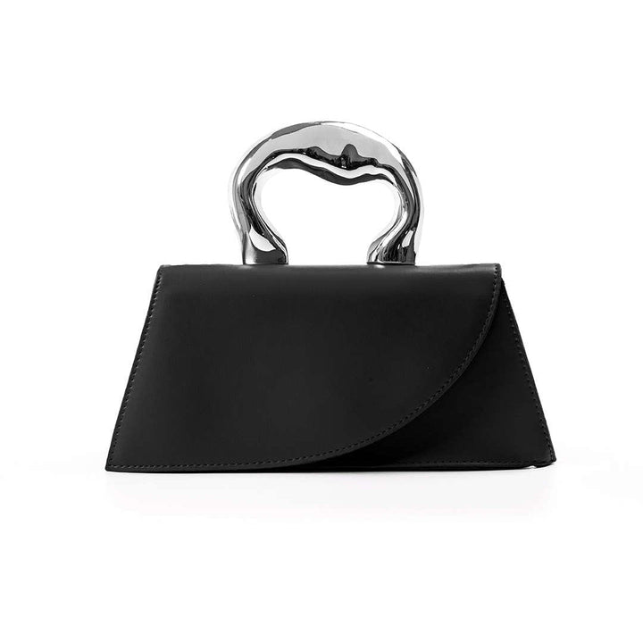 Mini borsa con manico lucido