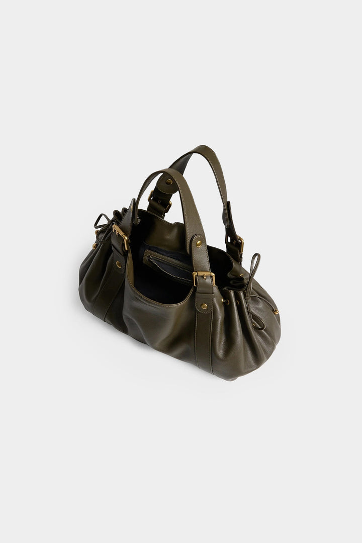 Borsa a tracolla con texture distintiva