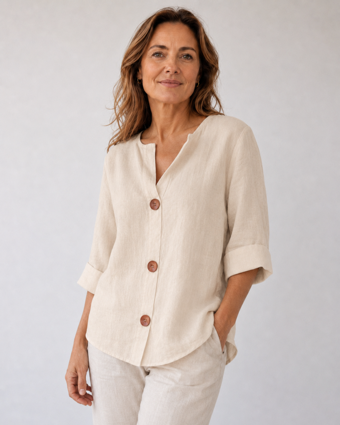 Barbora | Blusa ampia con bottoni