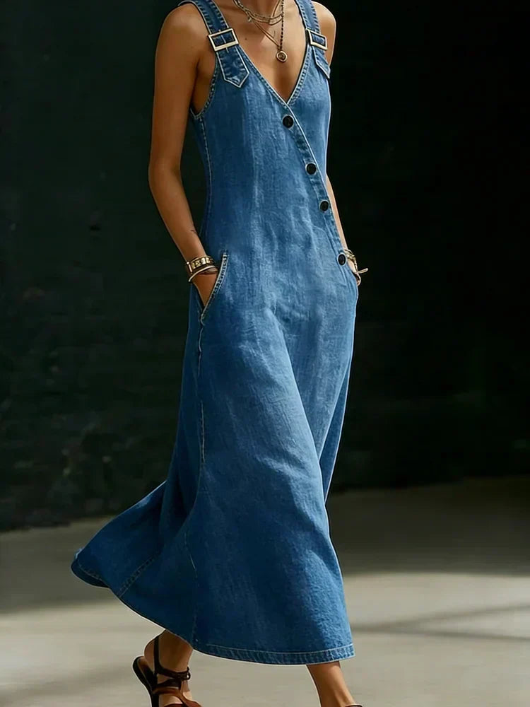 Anna | Vestito lungo in jeans