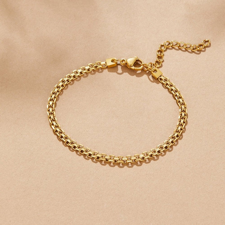 Bracciale a catena dorato Capri