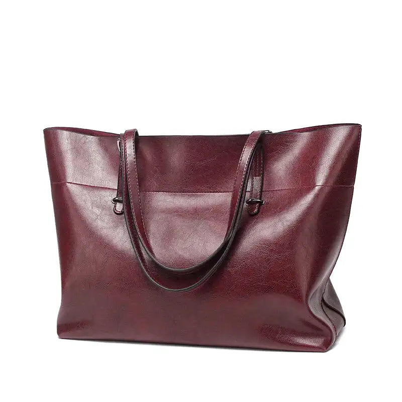 Borsa tote classica con un aspetto liscio