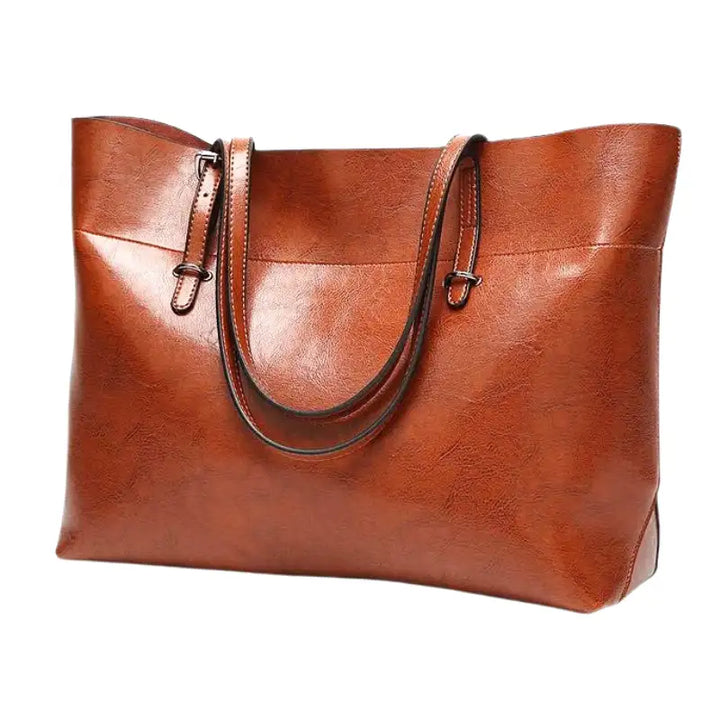 Borsa tote classica con un aspetto liscio