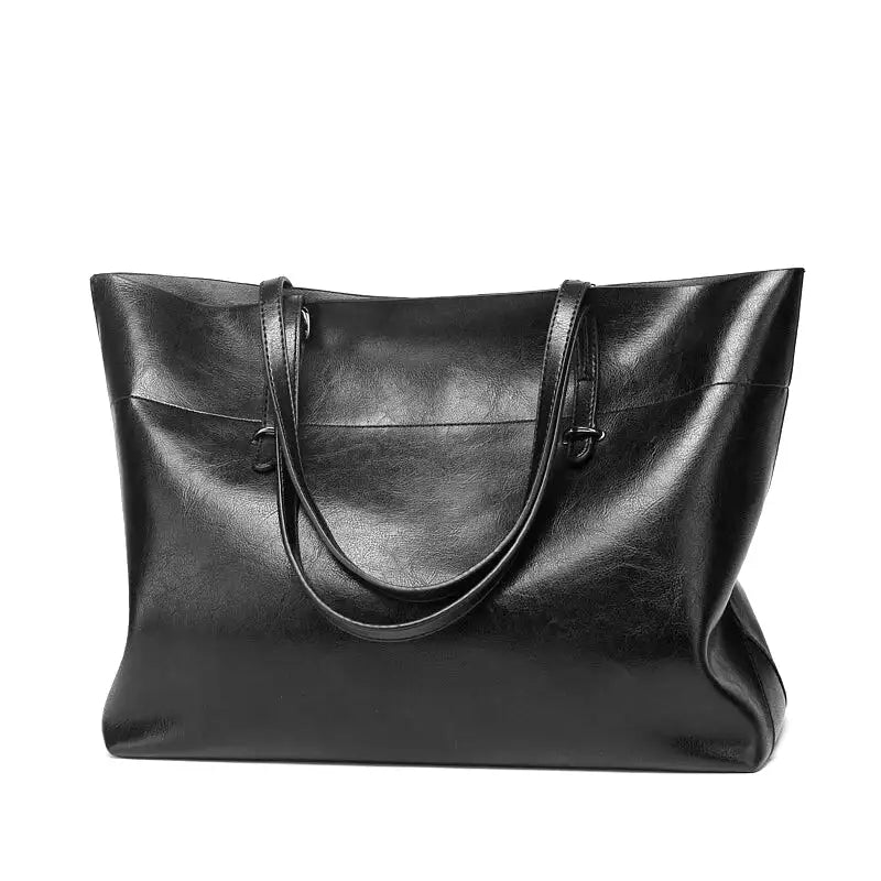 Borsa tote classica con un aspetto liscio