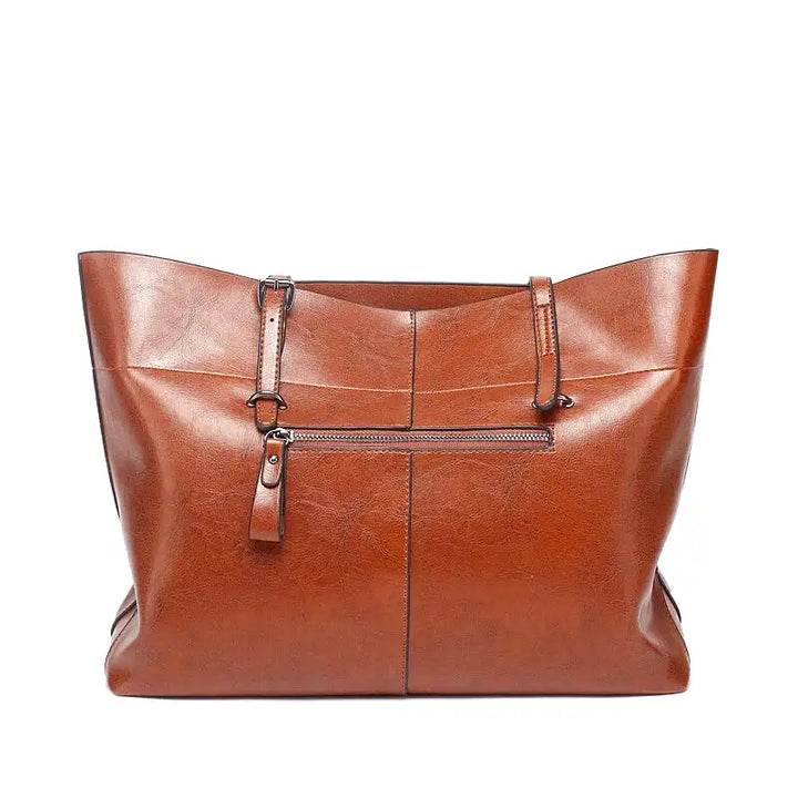 Borsa tote classica con un aspetto liscio
