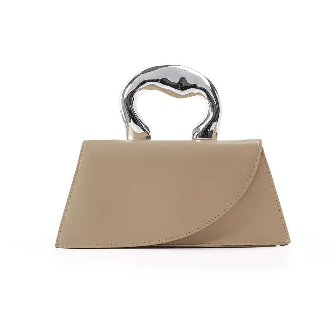 Mini borsa con manico lucido