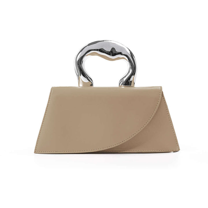 Mini borsa con manico lucido