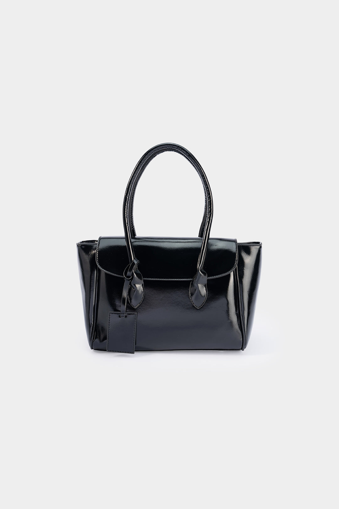 Borsa a spalla in materiale sintetico con zip