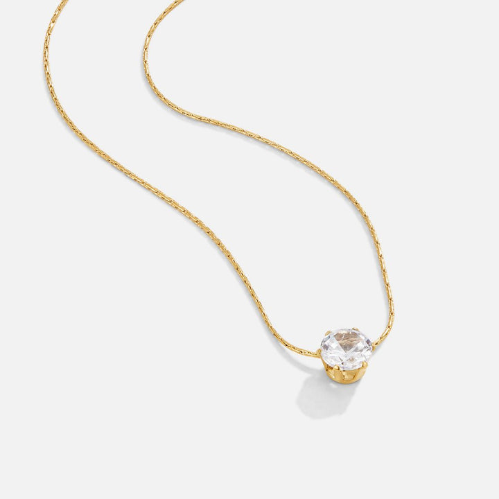 Collana delicata con dettaglio rotondo lucido