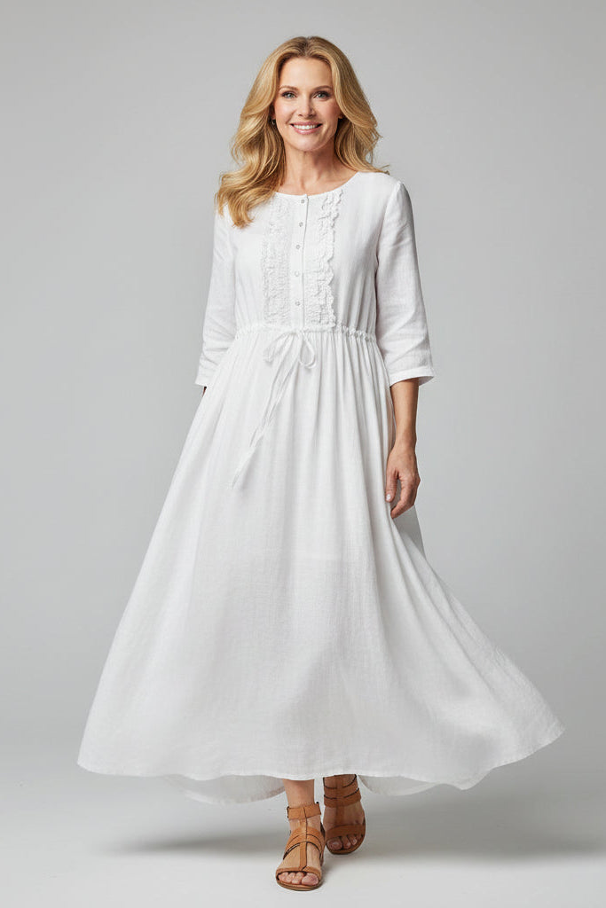 Miroslava | Abito maxi floreale avvolgente