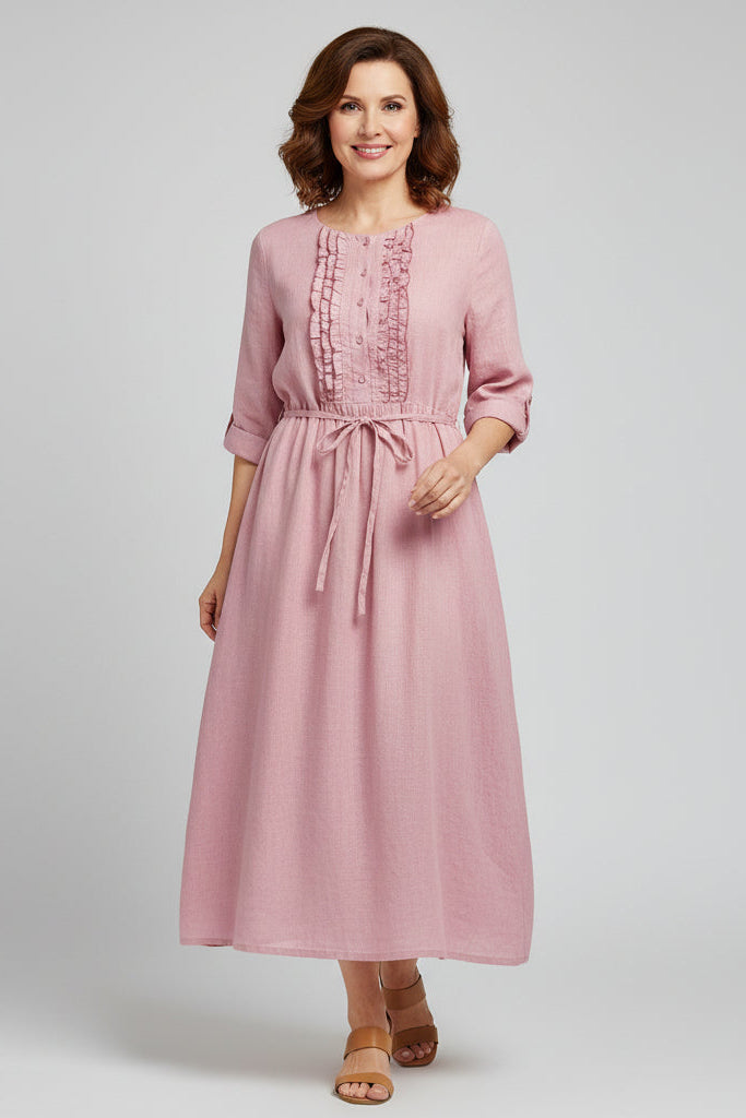 Miroslava | Abito maxi floreale avvolgente