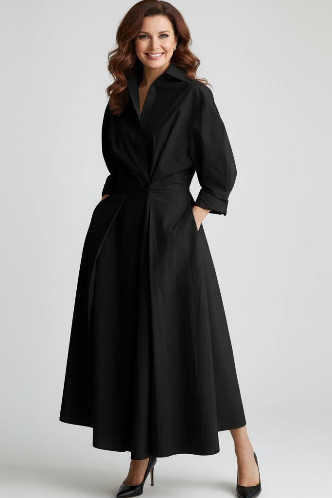 Oľga | Eleganti abiti maxi in stile cappotto