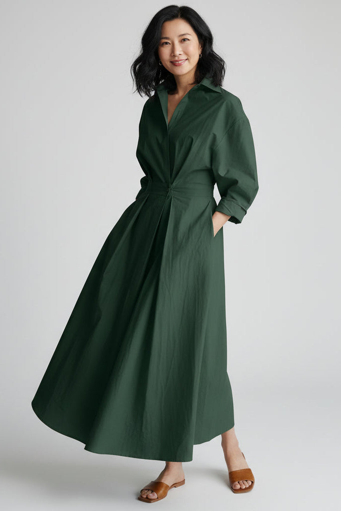 Oľga | Eleganti abiti maxi in stile cappotto