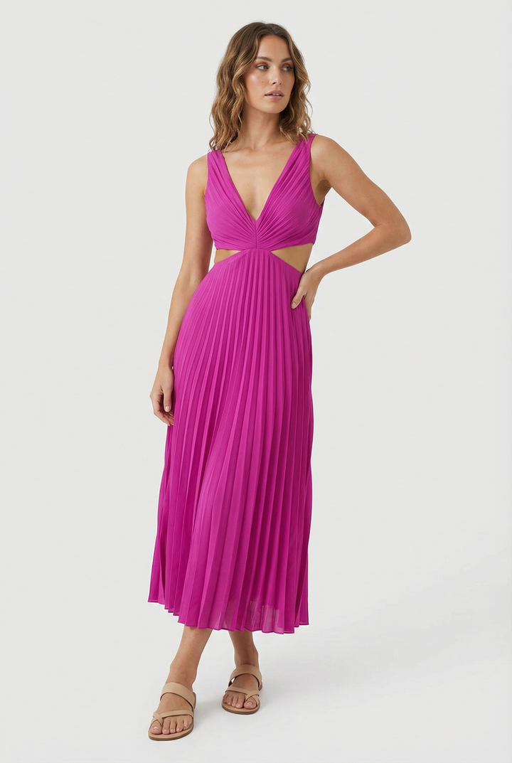 Karina | Eleganti abiti maxi plissettati