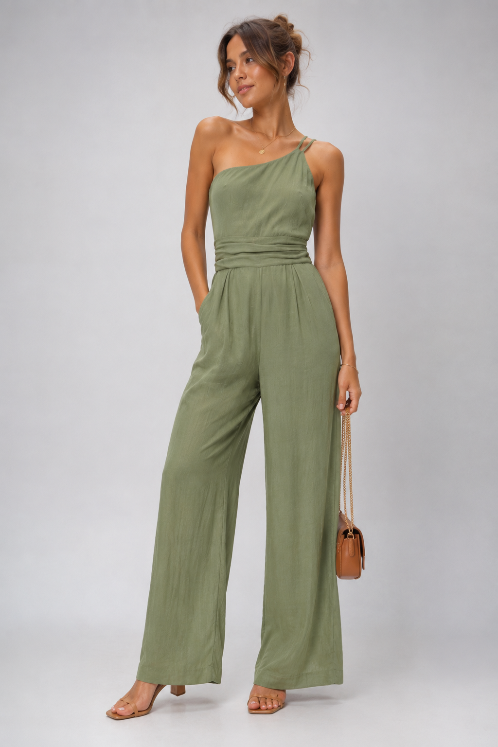 Dária | Tuta fluida con pantaloni larghi