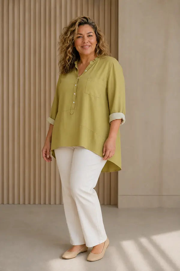 Róberta | Blusa a fantasia con bottoni