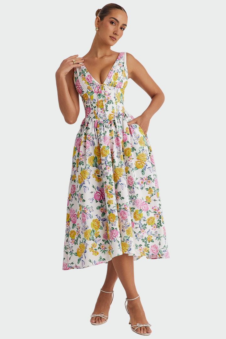 Dorotea | Abito romantico midi