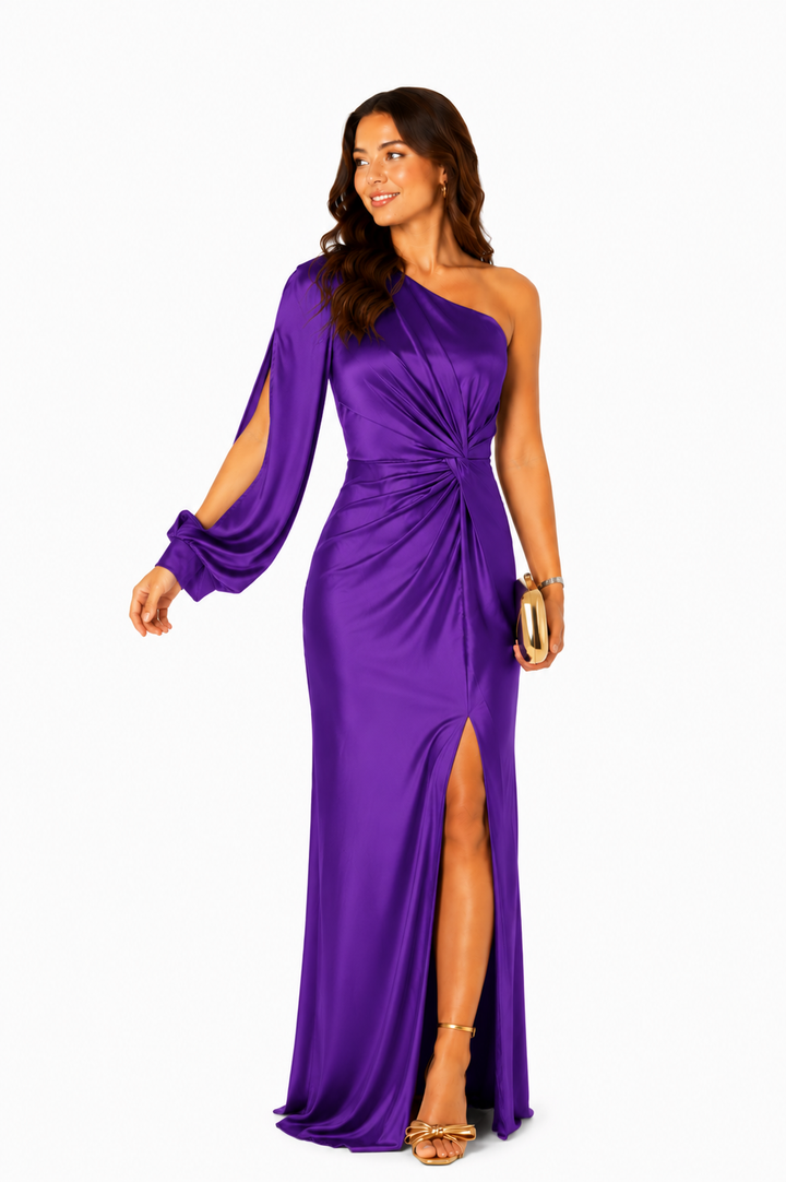 Milada | Abito maxi asimmetrico elegante
