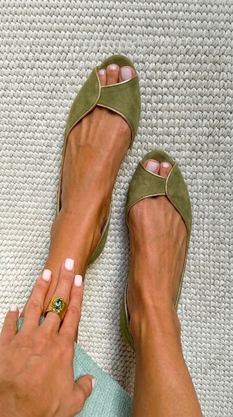 Ballerine con punta aperta