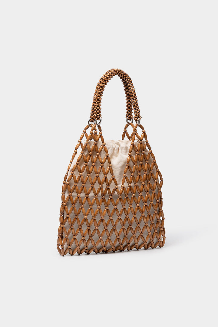 Borsa a tracolla testurizzata