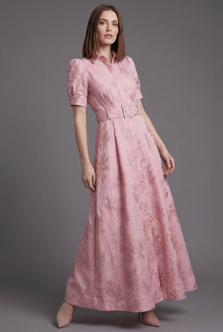 Irena | Maxi abito romantico bordeaux