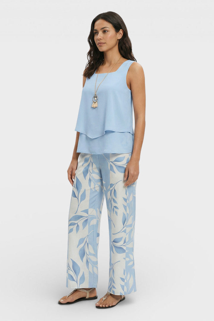 Svetozára | Completo con top largo e pantaloni larghi