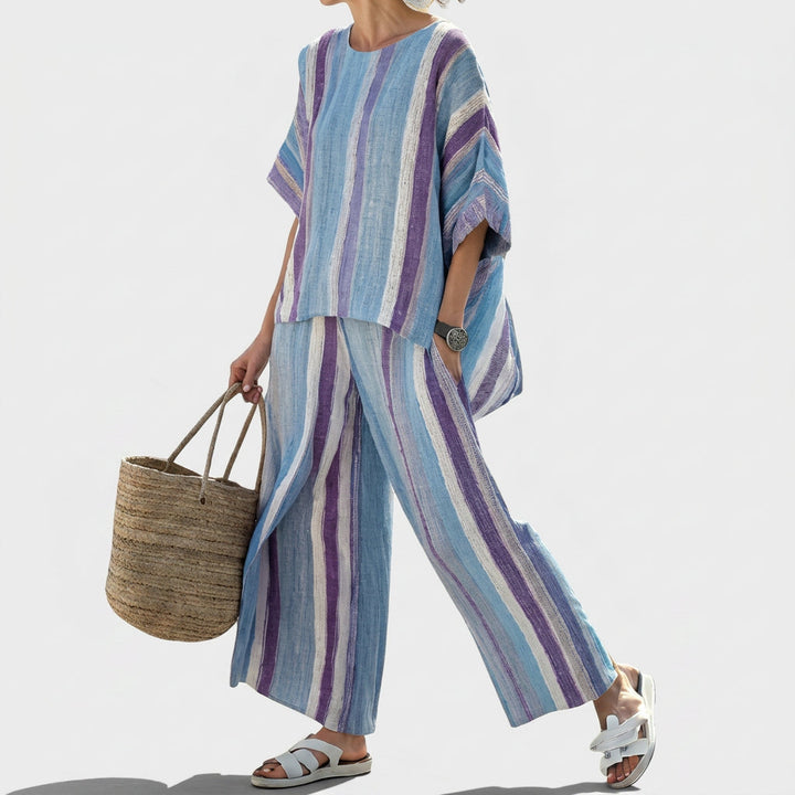 Laura | Set pantaloni a strisce