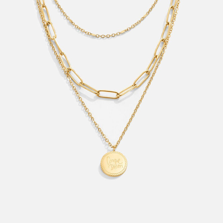 Collana a strati Geya con moneta