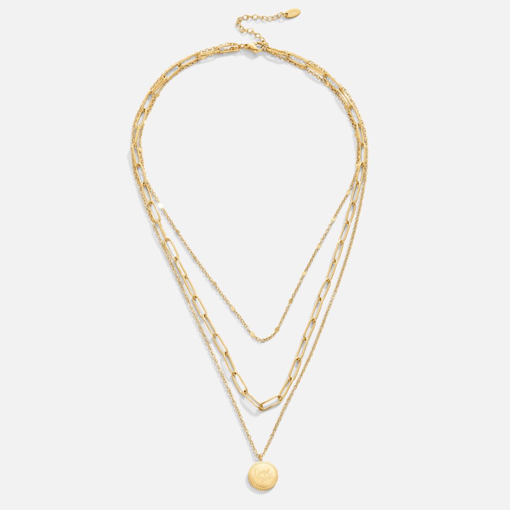 Collana a strati Geya con moneta