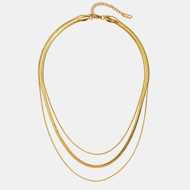 Collana multilivello dorata