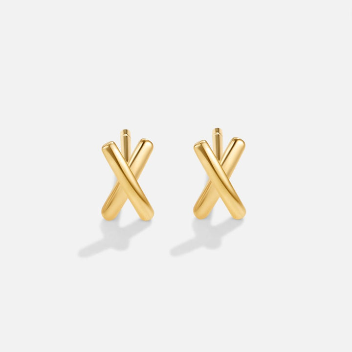 Orecchini pendenti a forma di X