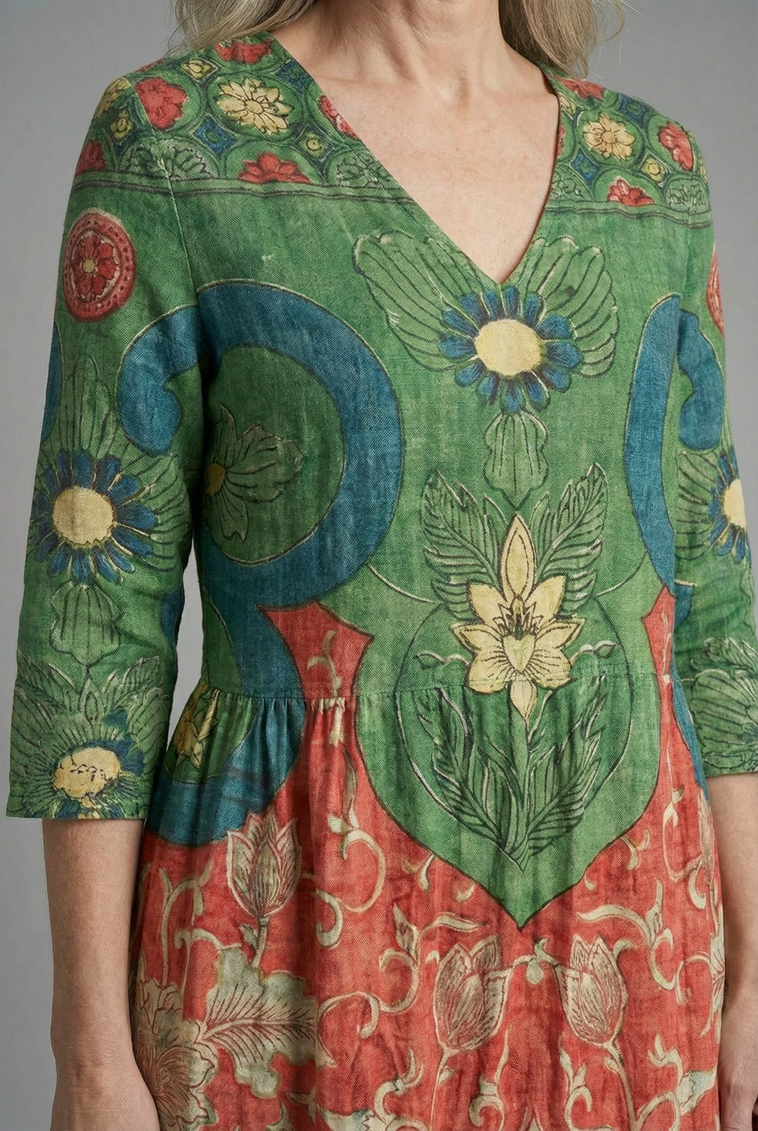 Vanda | Abito maxi elegante con maniche lunghe