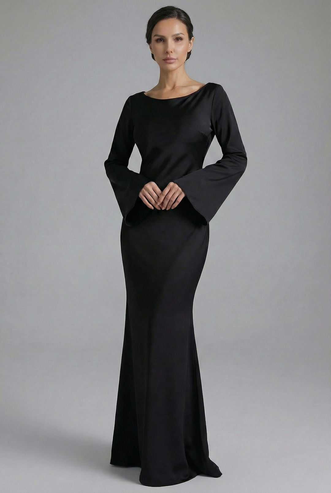Yveta | Abito maxi floreale con spalline e spacco