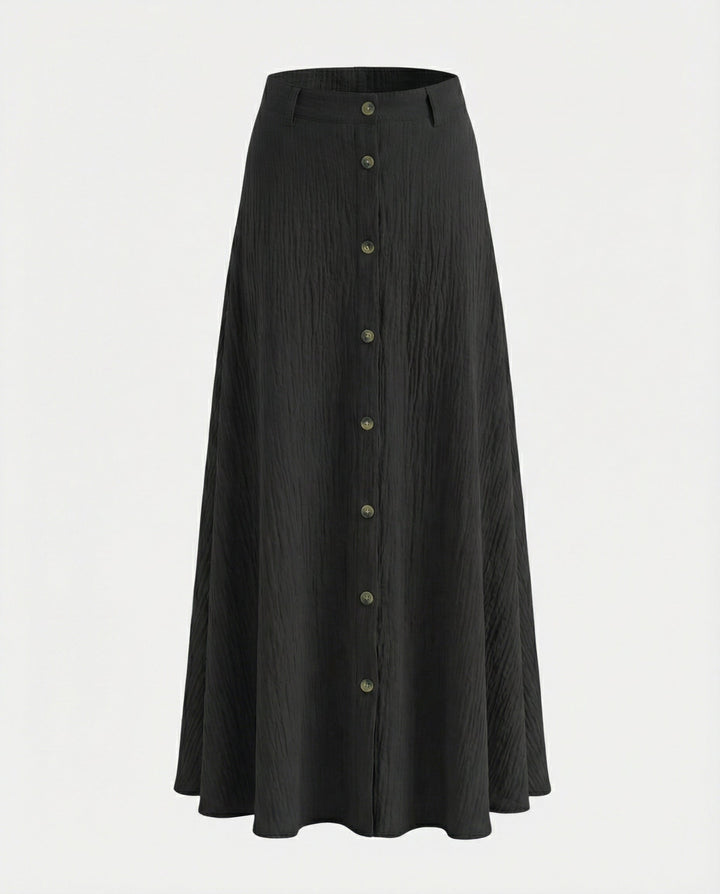 Maxi gonna con bottoni