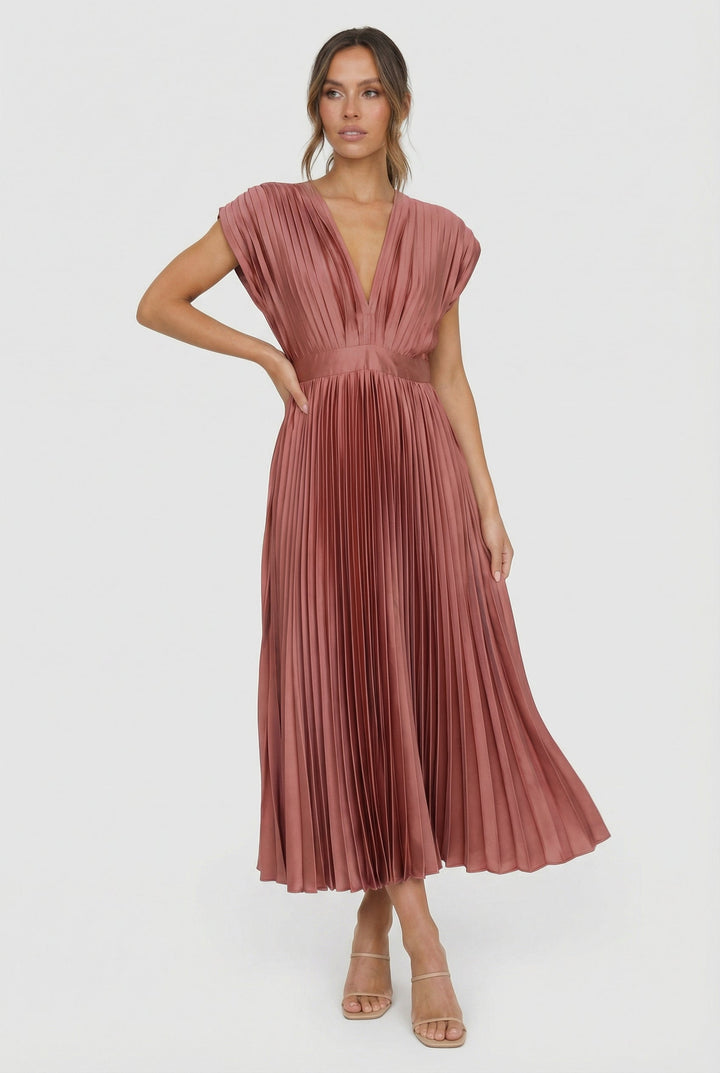 Marika | Abito maxi elegante con motivo