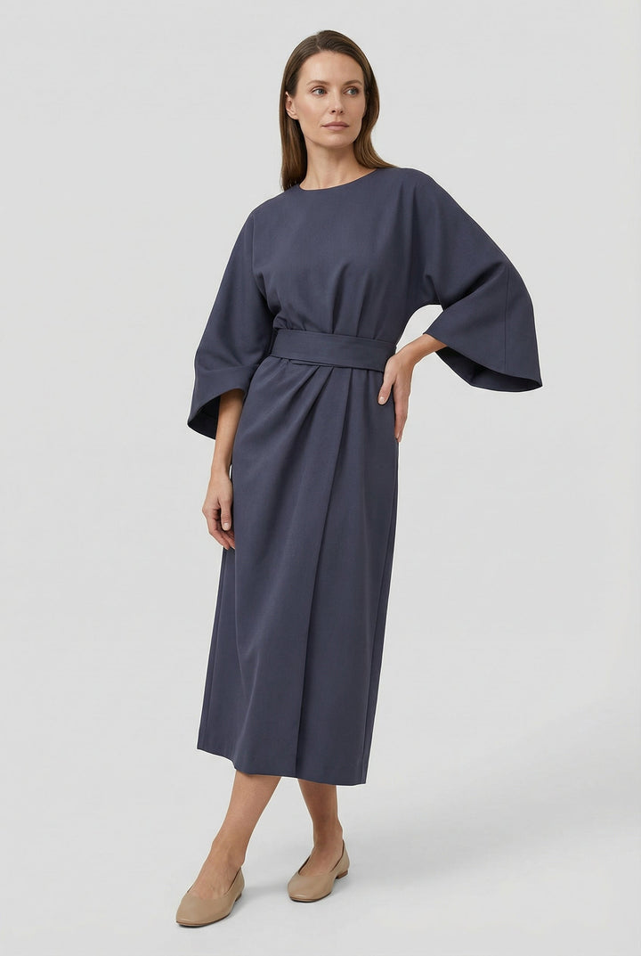 Erika | Abito maxi leggero con cintura