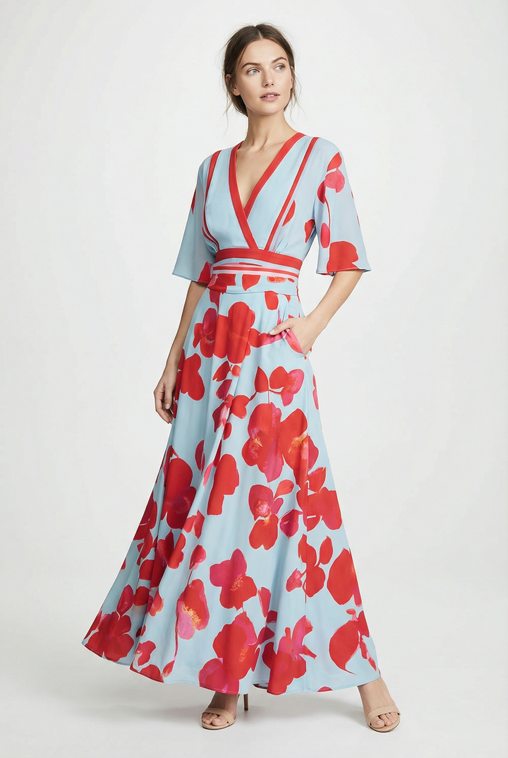 Laurina | Maxi abito con legatura