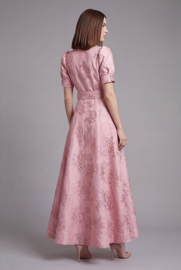 Irena | Maxi abito romantico bordeaux